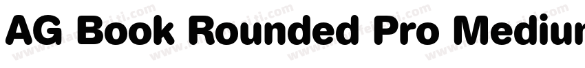 AG Book Rounded Pro Medium字体转换